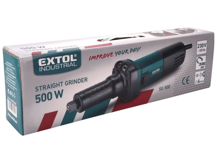 (obrázek pro) Bruska přímá, 6mm, 500W, EXTOL INDUSTRIAL, SG 500 (8792210)