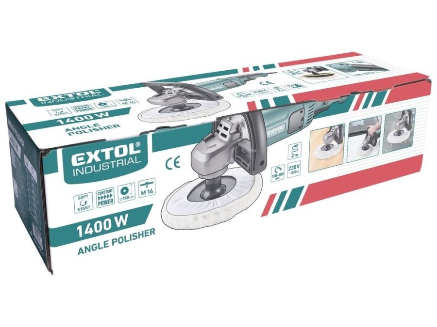 (obrázek pro) Leštička 1400W, 180mm EXTOL INDUSTRIAL