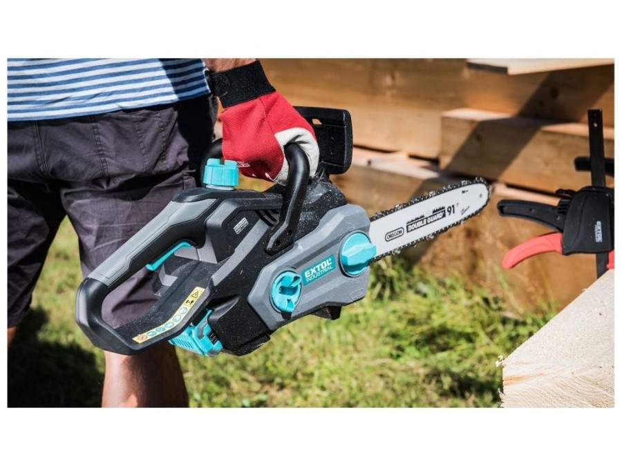 (obrázek pro) Pila řetězová, BRUSHLESS, 40V Li-ion, 2500mAh, 30cm EXTOL INDUSTRIAL