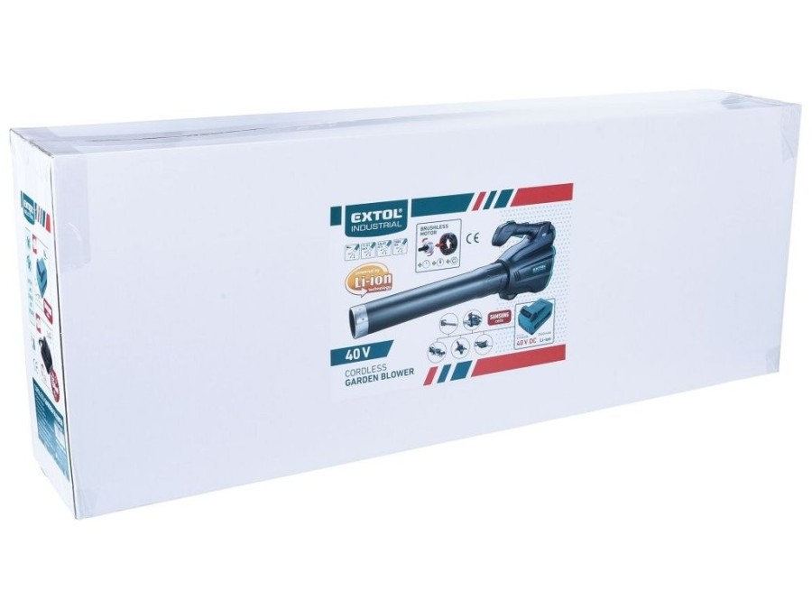 (obrázek pro) Fukar zahradní aku, BRUSHLESS, 40V Li-ion, 2500mAh EXTOL INDUSTRIAL