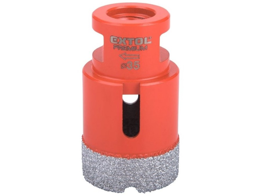 (obrázek pro) Korunka vykružovací diamantová, ø35mm, závit M14 EXTOL PREMIUM