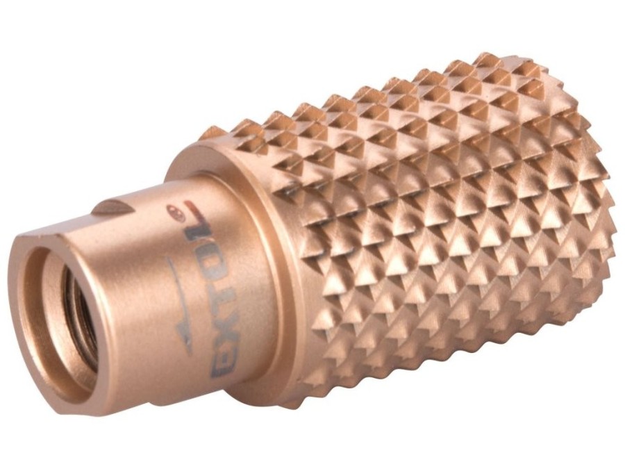 (obrázek pro) Rašple rotační-válcová s čelními zuby, ø30mm, závit M14 EXTOL PREMIUM