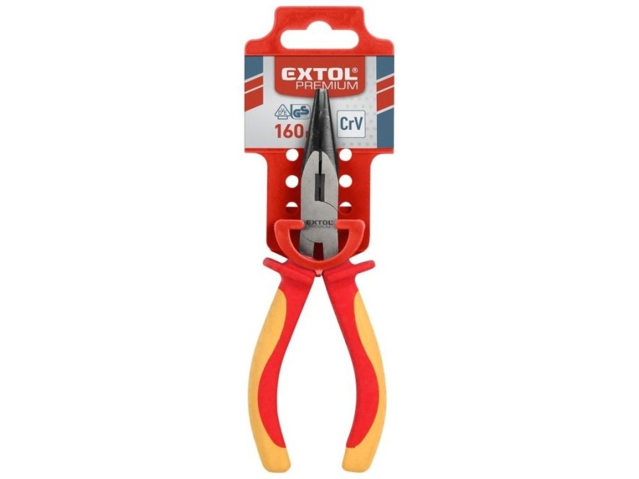 (obrázek pro) Kleště půlkulaté přímé, 160mm, VDE, EXTOL PREMIUM