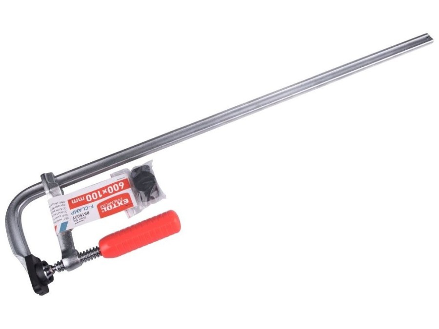 (obrázek pro) Svěrka F - stolařská, 600x100mm, plast.rukojeť, EXTOL PREMIUM