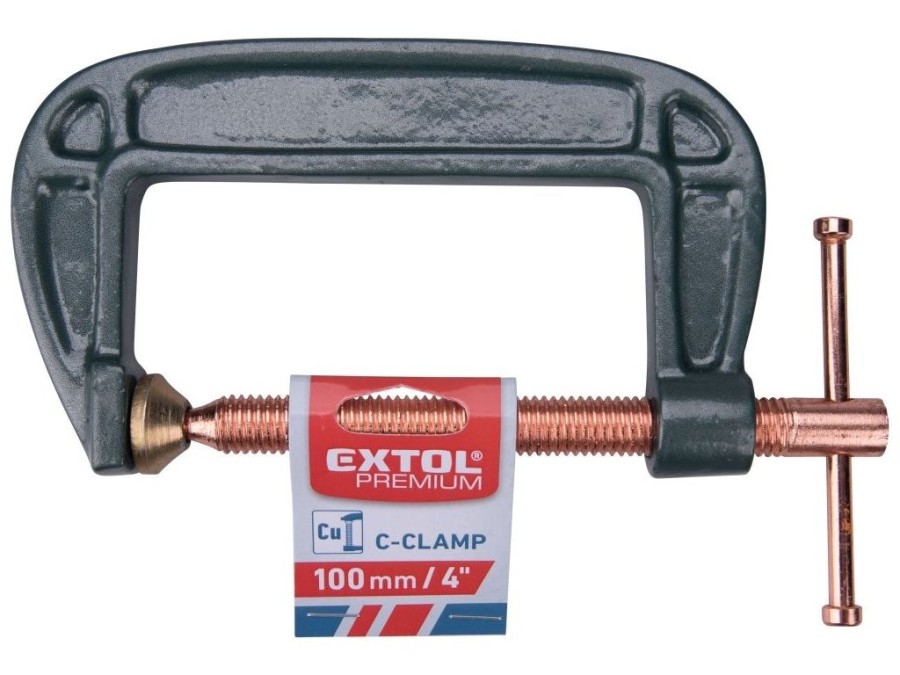 (obrázek pro) Svěrka C - stolařská, 100mm, EXTOL PREMIUM