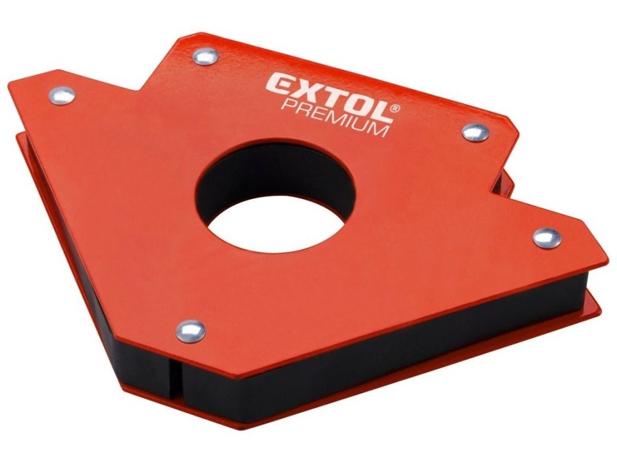 (obrázek pro) Magnet-úhelník svařovací, 45°-90°-135°, nosnost do 34kg EXTOL PREMIUM