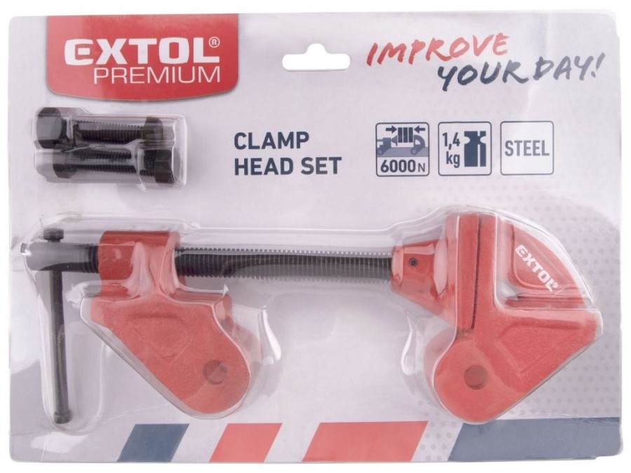 (obrázek pro) Svěrka nastavitelná, k fixaci na hranol/profil 1″/26mm EXTOL PREMIUM