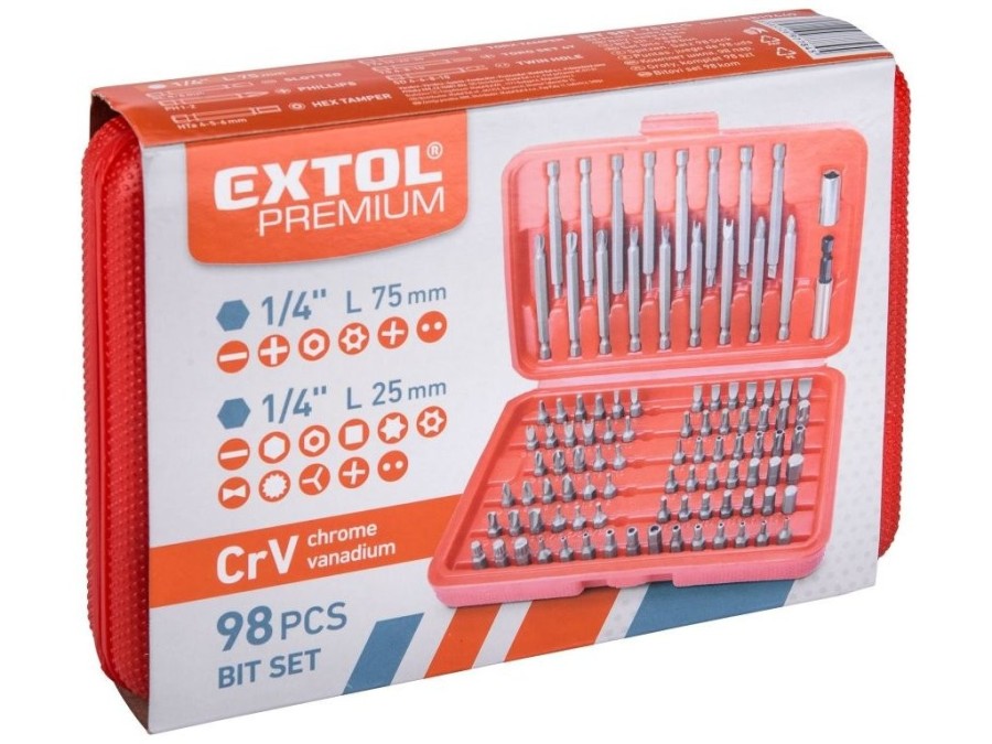 (obrázek pro) Hroty, sada 98ks EXTOL PREMIUM