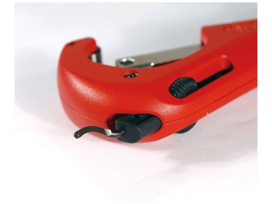 (obrázek pro) Řezač trubek s odhrotovačem, 3-42mm, (1/8″-1 5/8″), HSS, EXTOL PREMIUM