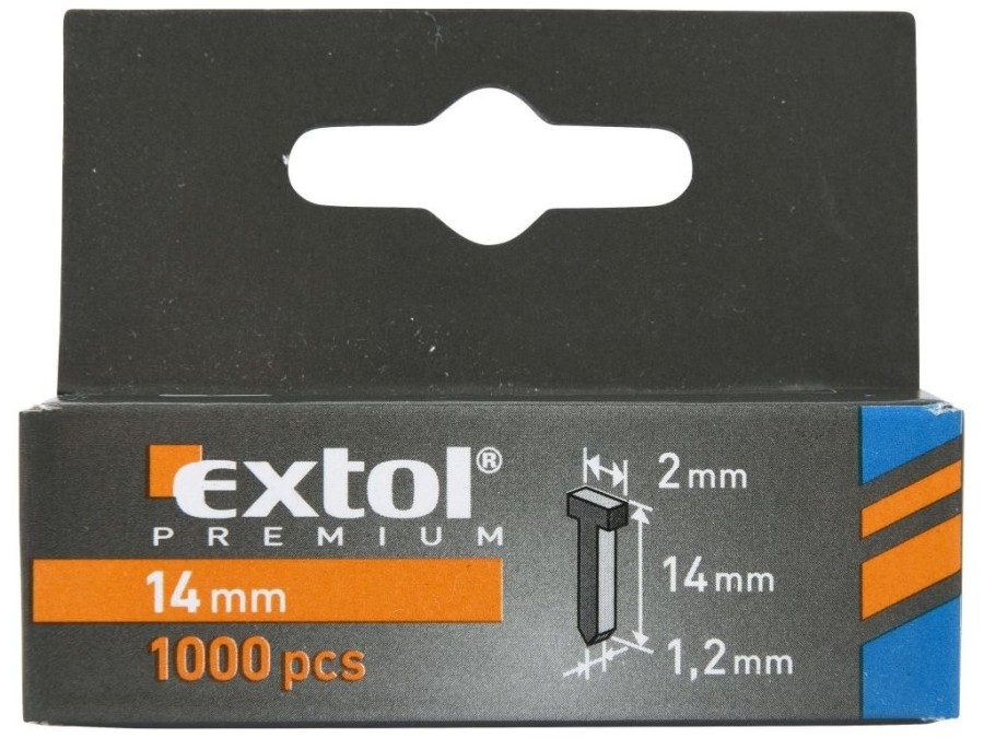 (obrázek pro) Hřebíky, balení 1000ks, 14mm, 2,0x0,52x1,2mm, EXTOL PREMIUM