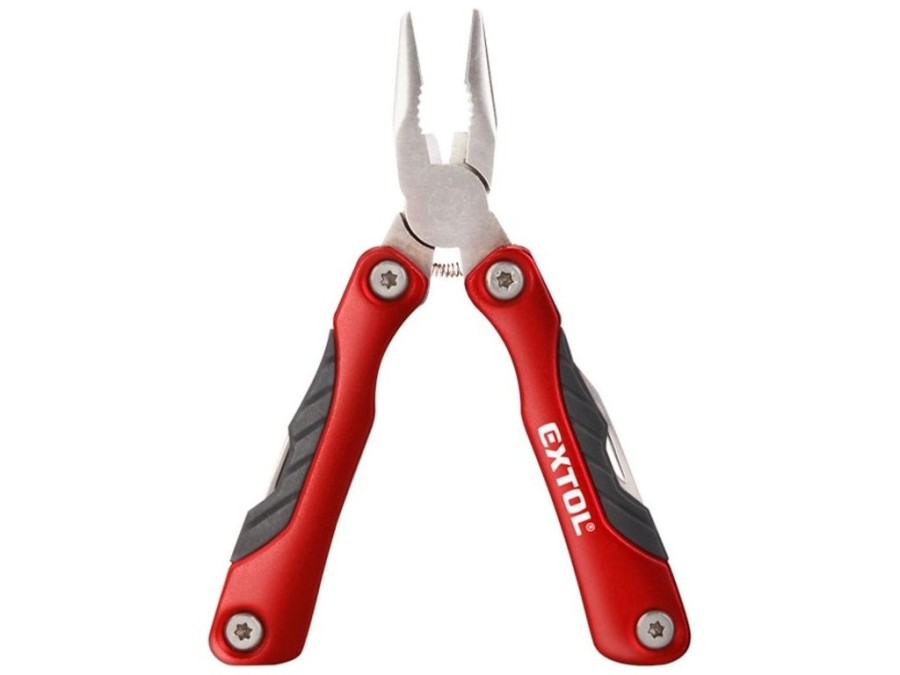 (obrázek pro) Nůž kapesní multifunkční s nářadím, 100/67mm, 9 dílů, nerez, EXTOL PREMIUM