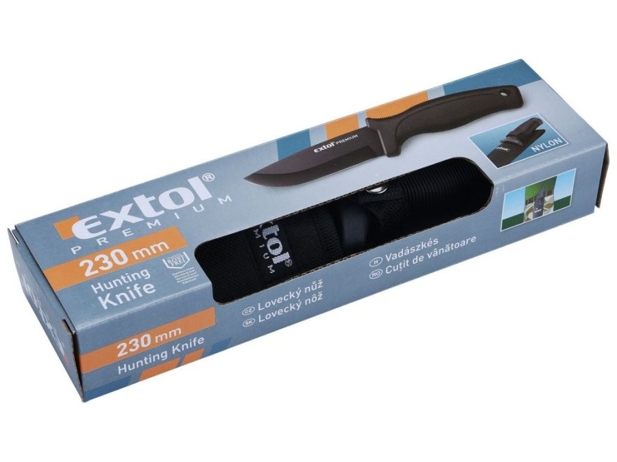 (obrázek pro) Nůž lovecký, 230/110mm, INOX NEREZ, EXTOL PREMIUM