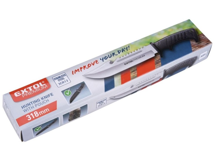 (obrázek pro) Nůž lovecký nerez, 318/193mm EXTOL PREMIUM