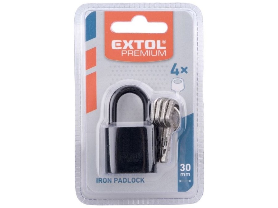 (obrázek pro) Zámek visací kovový, 30mm EXTOL PREMIUM