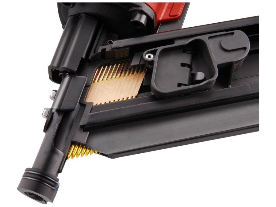 (obrázek pro) Hřebíkovačka na konstrukce, pneumatická, úhel sklonu 34°, EXTOL PREMIUM, NF 2