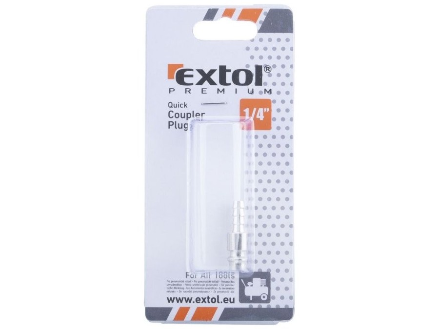 (obrázek pro) Rychlospojka vzduchová vsuvka pro hadici, 1/4″ EXTOL PREMIUM