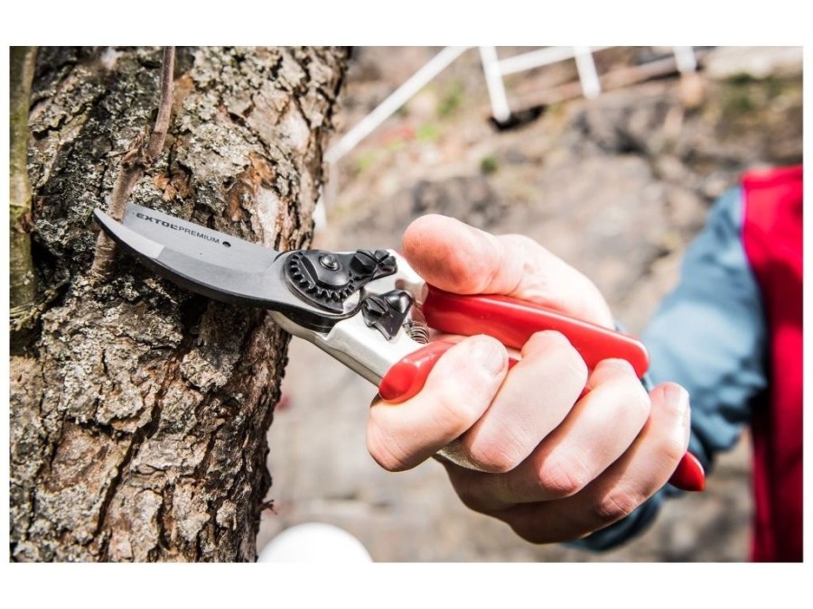 (obrázek pro) Nůžky zahradnické, 215mm, na stříhání větví do průměru 20mm, SK5, EXTOL PREMIUM