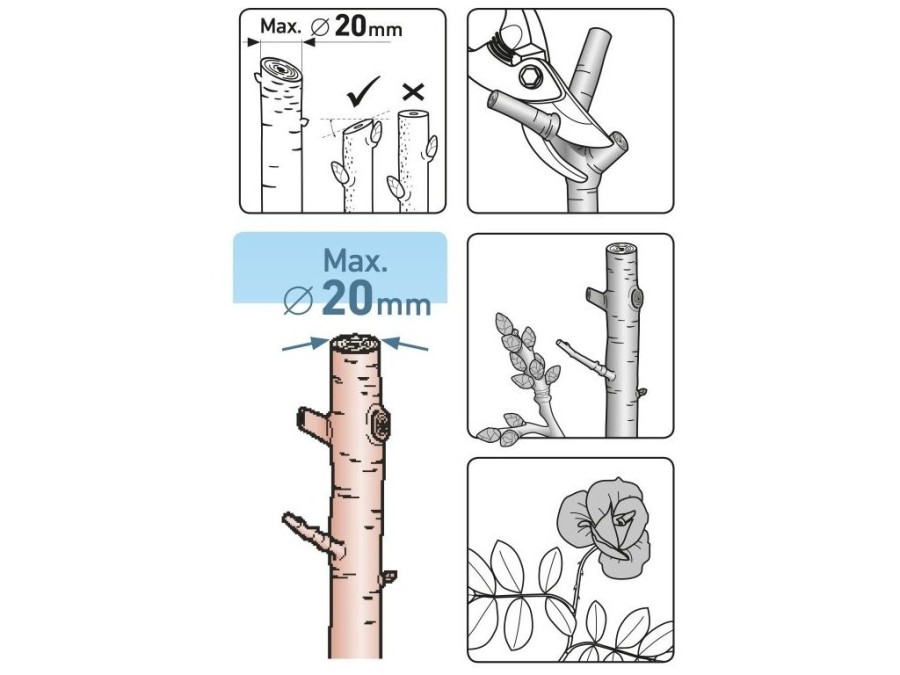 (obrázek pro) Nůžky zahradnické celokovové, 225mm EXTOL PREMIUM