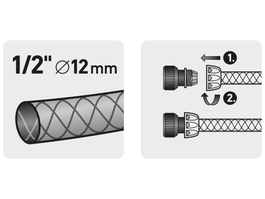 (obrázek pro) Rychlospojka na hadici, 1/2″, mosazná, EXTOL PREMIUM