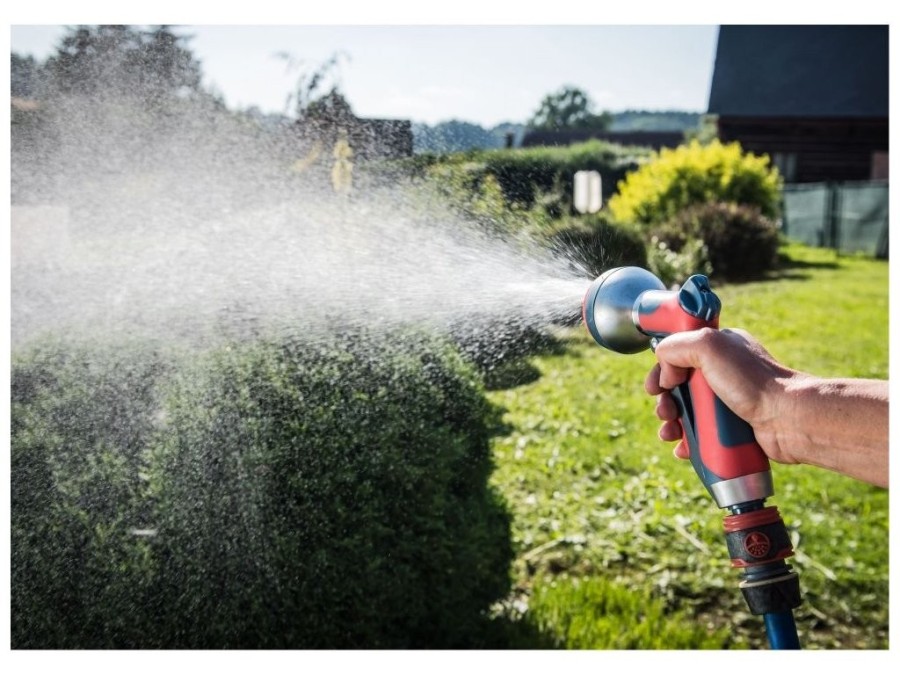 (obrázek pro) Postřikovač zahradní kovový, 8funkční EXTOL PREMIUM