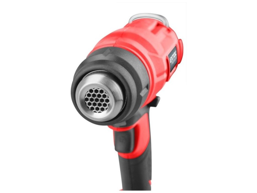 (obrázek pro) Aku horkovzdušná pistole, 20V, Li-Ion, 550°C, 2Ah, SHARE20V EXTOL PREMIUM