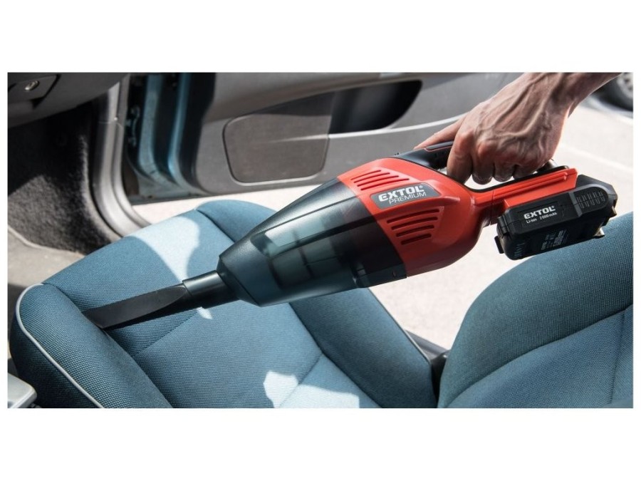 (obrázek pro) Aku vysavač 20V, Li-Ion, 2Ah SHARE20V EXTOL PREMIUM
