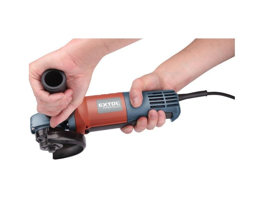 (obrázek pro) Bruska úhlová s pádlovým vypínačem, 125mm, 900W EXTOL PREMIUM