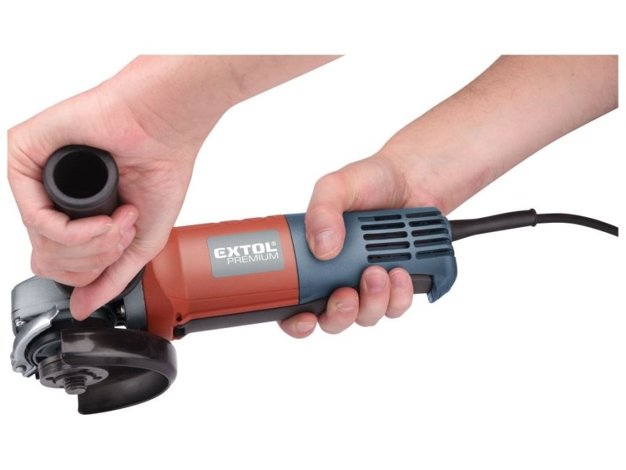 (obrázek pro) Bruska úhlová s pádlovým vypínačem, 125mm, 900W EXTOL PREMIUM