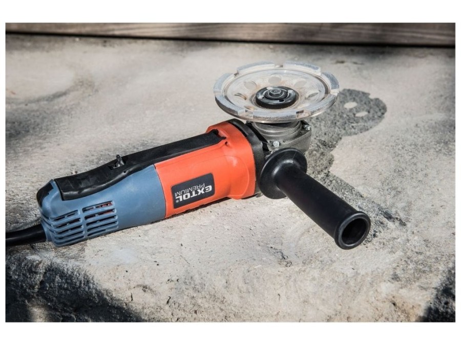 (obrázek pro) Bruska úhlová s pádlovým vypínačem, 125mm, 900W EXTOL PREMIUM