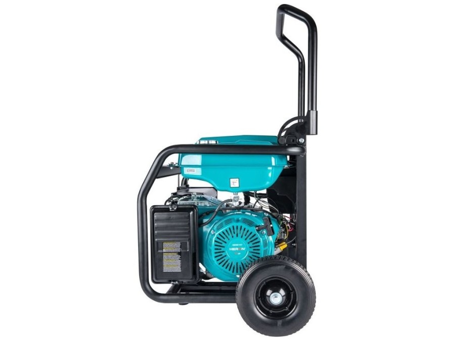 (obrázek pro) Elektrocentrála benzínová 17HP/8.2kW, podvozek, elektrický start HERON