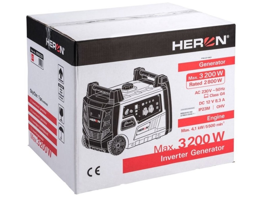 (obrázek pro) Elektrocentrála digitální invertorová 5,4HP/3,2kW HERON