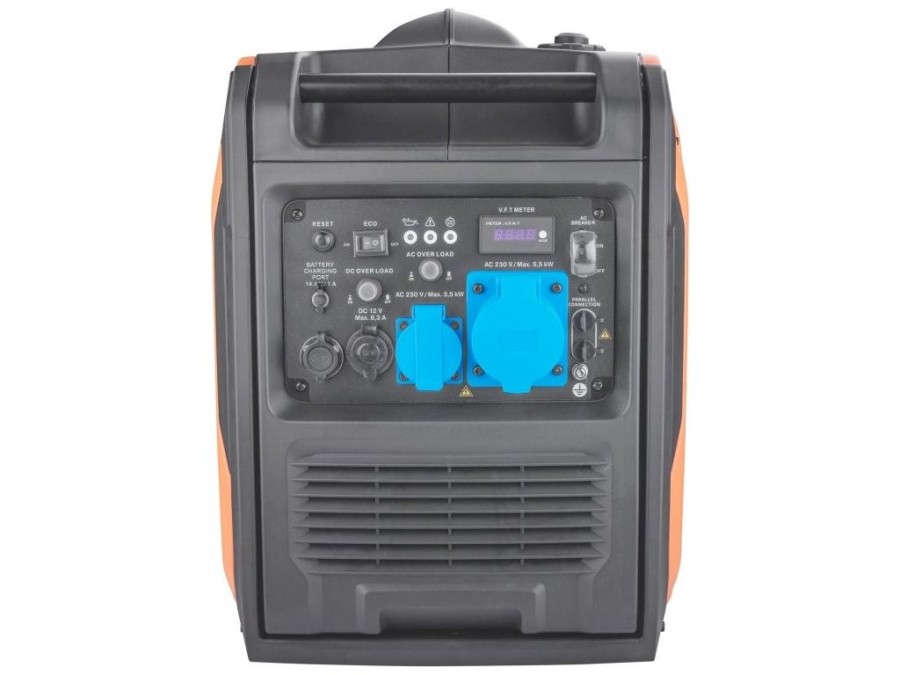 (obrázek pro) Elektrocentrála digitální invertorová, 5,5 kW, elektrický start, ATS-ready, podvozek - HERON