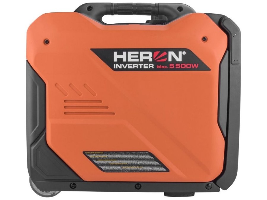 (obrázek pro) Elektrocentrála digitální invertorová, 5,5 kW, elektrický start, ATS-ready, podvozek - HERON