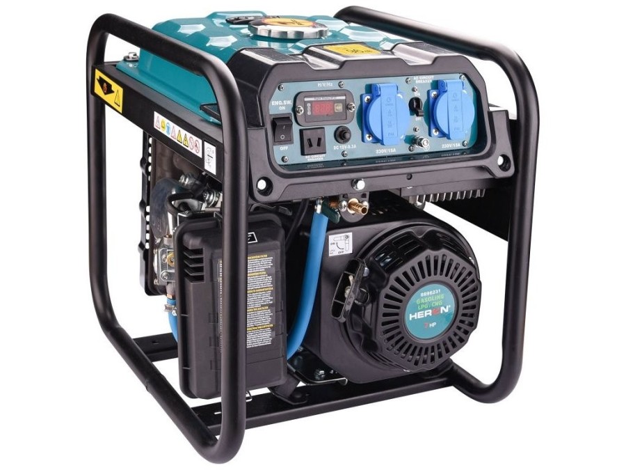 (obrázek pro) Elektrocentrála digitální invertorová (benzín/LPG/NG), 7HP/3,7kW HERON
