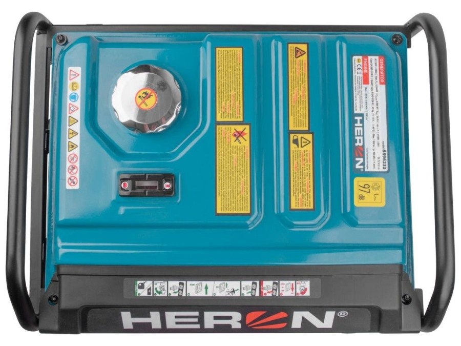 (obrázek pro) Elektrocentrála digitální invertorová, 6,5 kW, el. start, dálkové ovládání - HERON