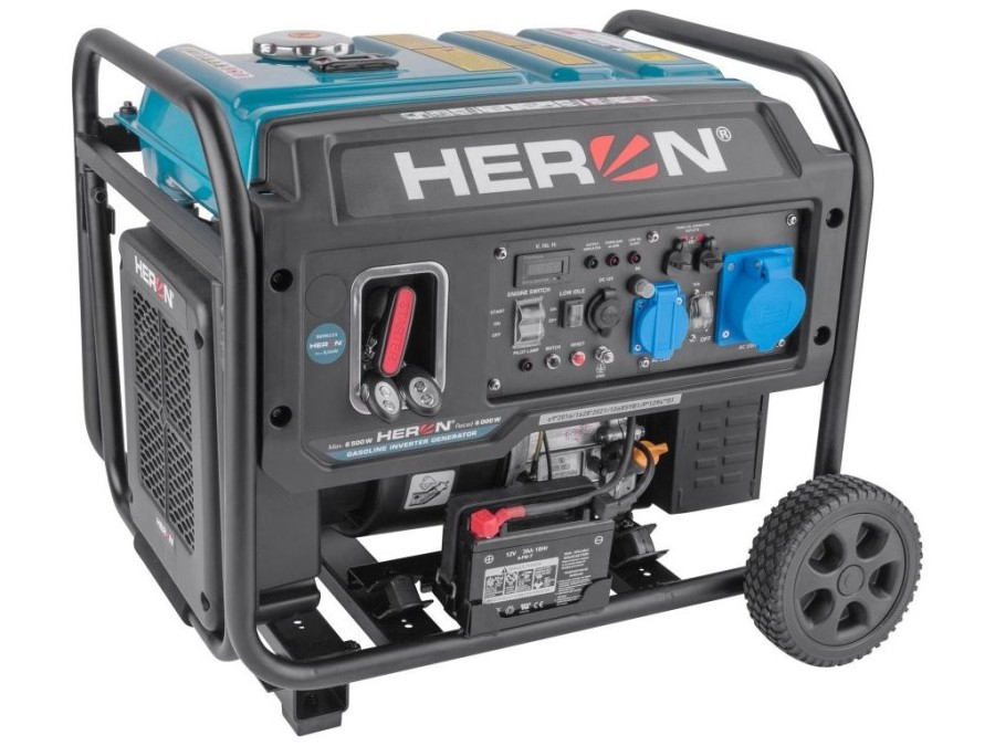 (obrázek pro) Elektrocentrála digitální invertorová, 6,5 kW, el. start, dálkové ovládání - HERON
