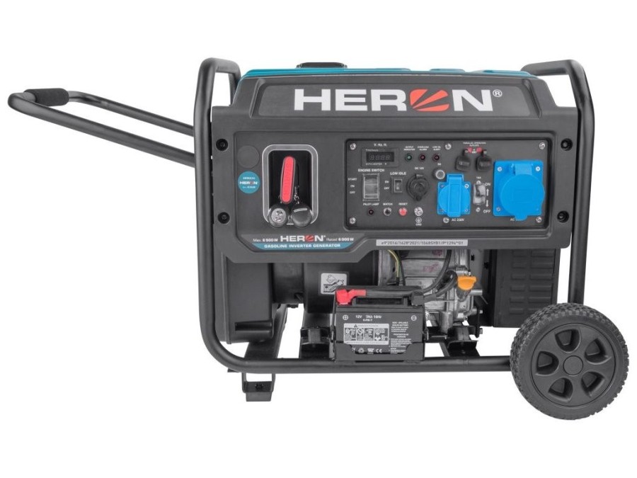 (obrázek pro) Elektrocentrála digitální invertorová, 6,5 kW, el. start, dálkové ovládání - HERON