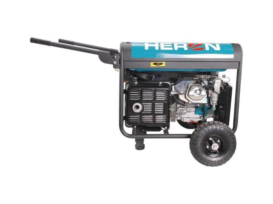 (obrázek pro) Elektrocentrála se svářečkou 220A, benzínová 14HP, 5,5kW, HERON, EWH 220