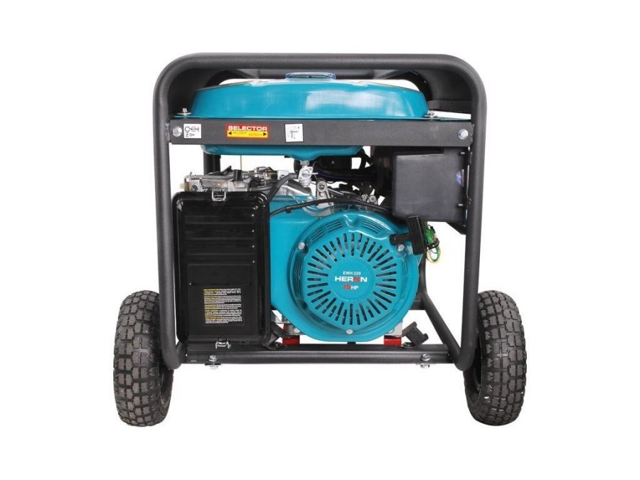 (obrázek pro) Elektrocentrála se svářečkou 220A, benzínová 14HP, 5,5kW, HERON, EWH 220