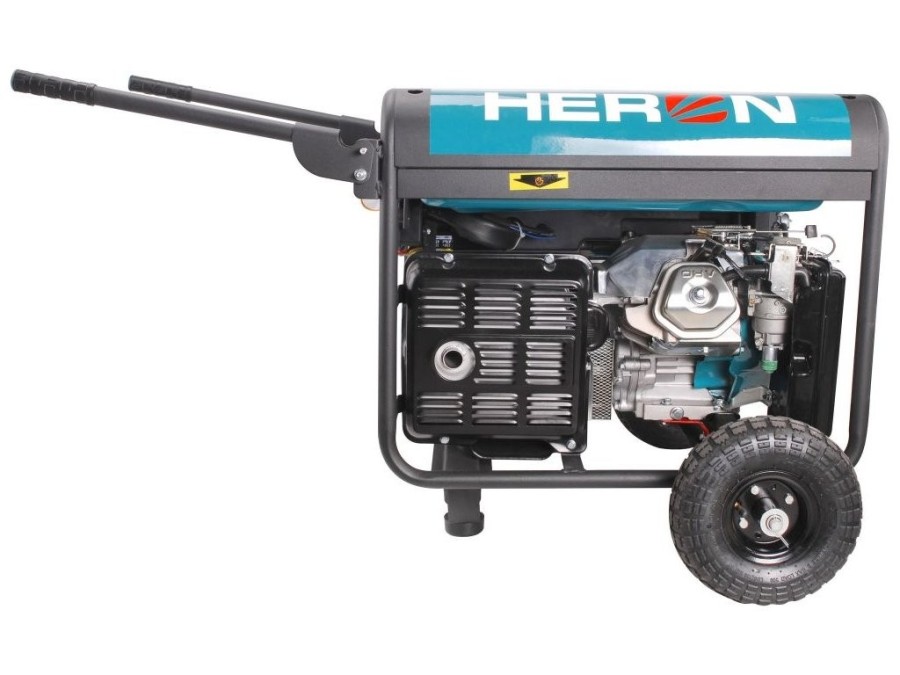 (obrázek pro) Elektrocentrála se svářečkou 220A, benzínová 14HP, 5,5kW, HERON, EWH 220