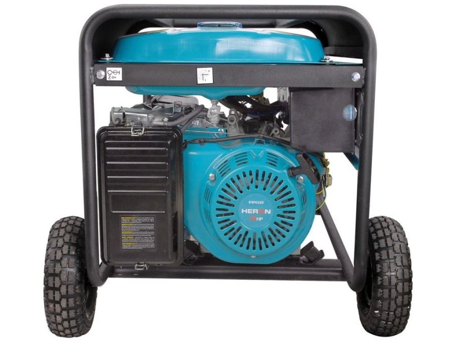 (obrázek pro) Elektrocentrála se svářečkou 220A, benzínová 14HP, 5,5kW, HERON, EWH 220