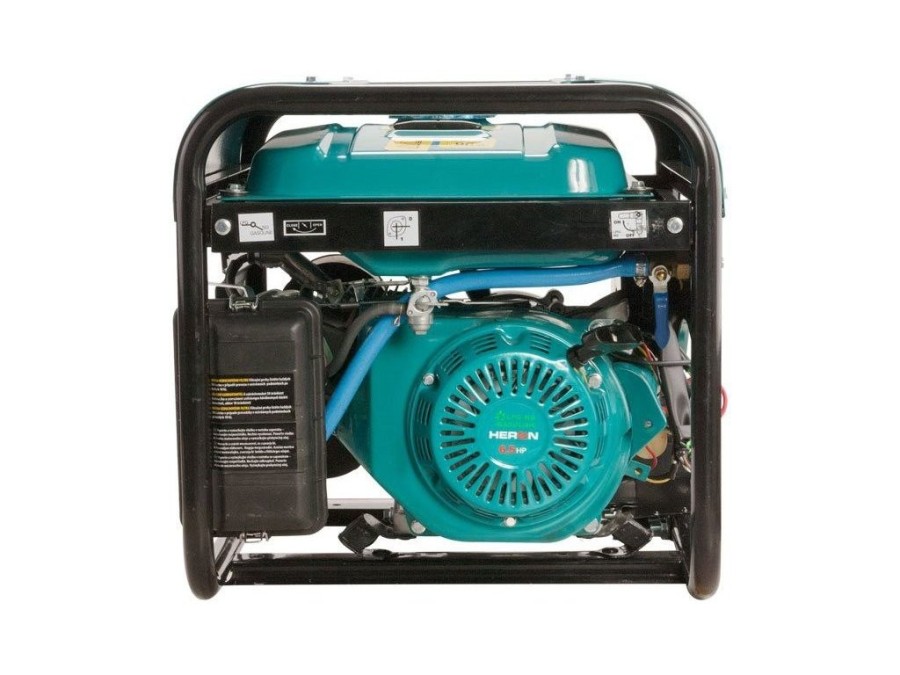 (obrázek pro) Elektrocentrála benzínová a plynová (LPG/NG) 6,3HP, elektrický start, Benzín 2,4kW, LPG 2,2kW, CNG 2,0kW, HERON, LPGG 22