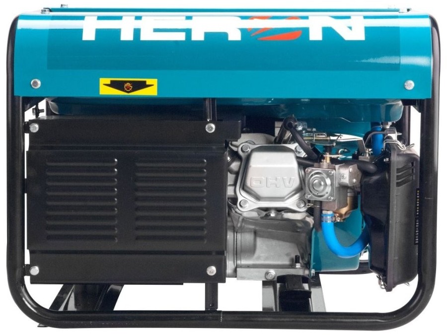 (obrázek pro) Elektrocentrála benzínová a plynová (LPG/NG) 6,3HP, elektrický start, Benzín 2,4kW, LPG 2,2kW, CNG 2,0kW, HERON, LPGG 22