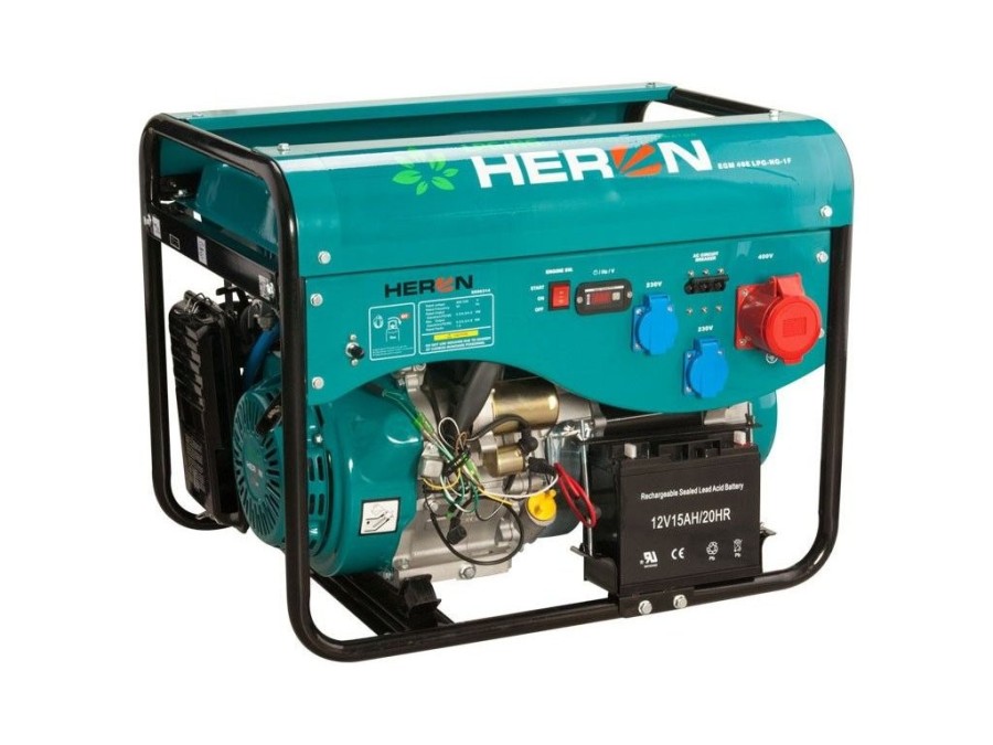 (obrázek pro) Elektrocentrála benzínová a plynová (LPG/NG) 13HP, HERON, LPGG 43-3F