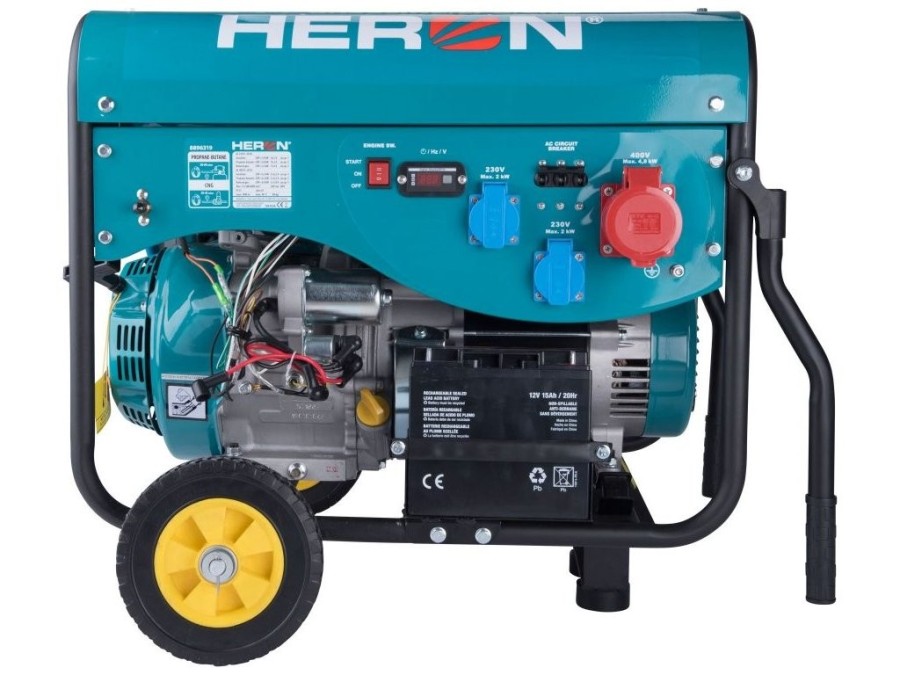 (obrázek pro) Elektrocentrála benzínová a plynová (LPG/NG) 13HP, HERON, LPGG 43-3F