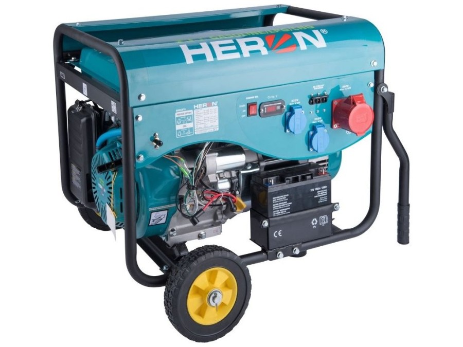 (obrázek pro) Elektrocentrála benzínová a plynová (LPG/NG) 13HP, HERON, LPGG 43-3F