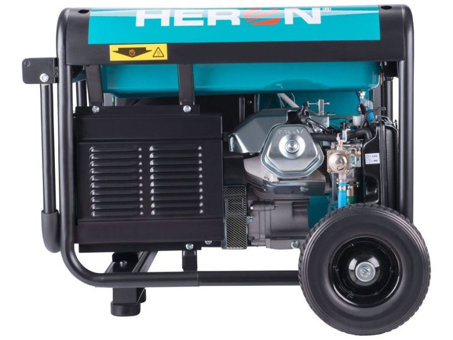 (obrázek pro) Elektrocentrála benzínová a plynová (LPG/NG), 17HP/8,2kW, elektrický start, ATS ready, podvozek HERON