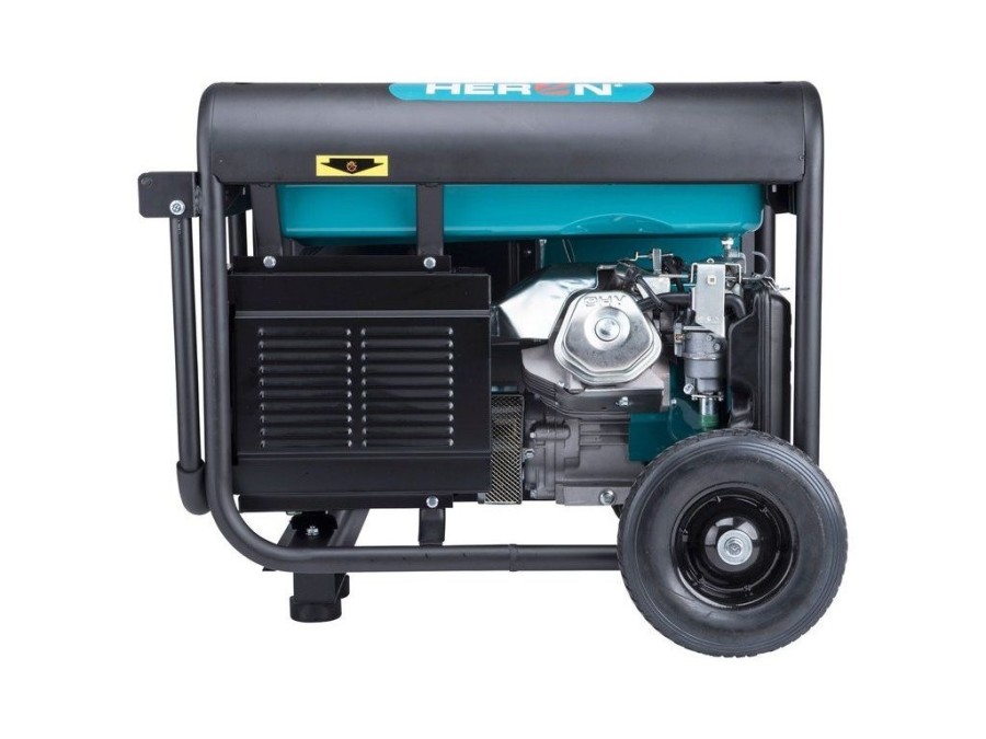 (obrázek pro) Elektrocentrála benzínová 7,0kW/15HP, pro svařování, podvozek HERON