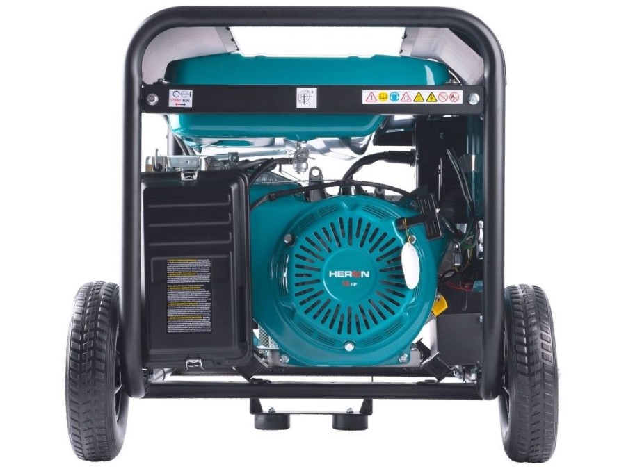 (obrázek pro) Elektrocentrála benzínová 7,0kW/15HP, pro svařování, podvozek HERON