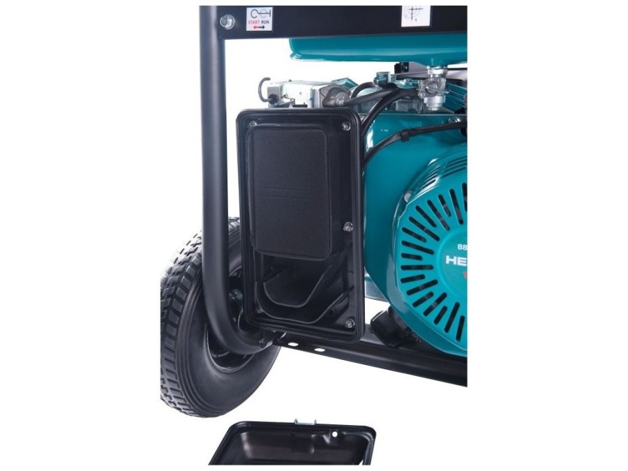 (obrázek pro) Elektrocentrála benzínová 7,0kW/15HP, pro svařování, podvozek HERON